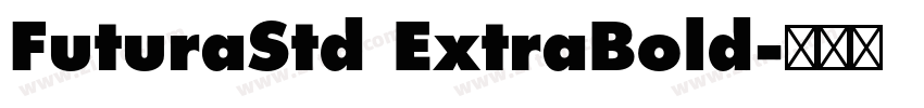 FuturaStd ExtraBold字体转换